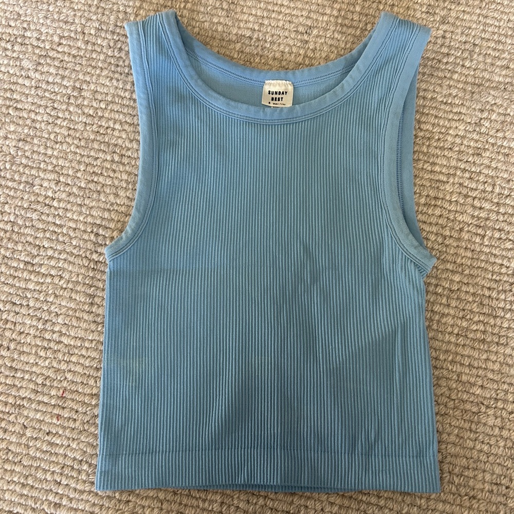 Ribbed Sunday best tank top from Aritzia